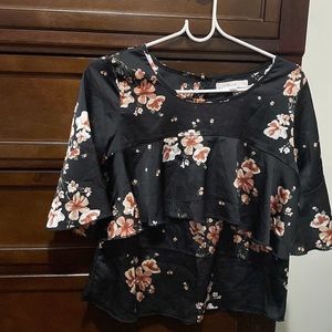 Black cute top for a party